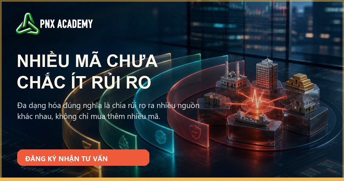 Đa dạng hóa đầu tư đúng nghĩa: nhiều mã chưa chắc ít rủi ro